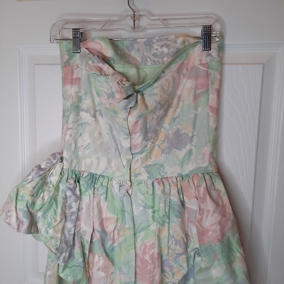 Mary Blair Vintage Strapless Party Dress - Picture 5 of 8